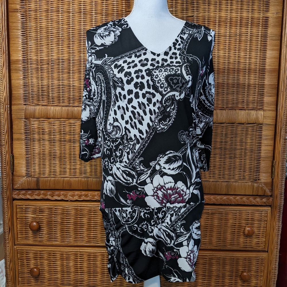 White House black market drop waist tunic XSMALL